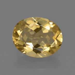2,29 ctw natürlicher gelber Goldberyll, Oval Schliff, VVS
