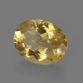 2,29 ctw natürlicher gelber Goldberyll, Oval Schliff, VVS