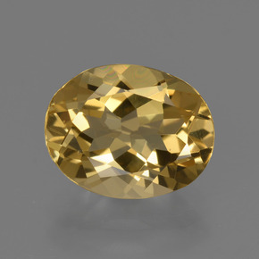 2,50 ctw natürlicher Gold Goldberyll, Oval Schliff, VVS