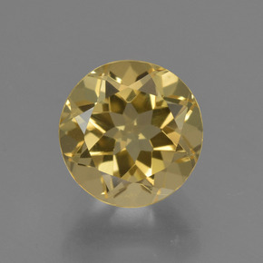 2,06 ctw natürlicher Gold Goldberyll, Rundschliff, VVS