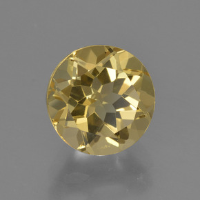 2,06 ctw natürlicher Gold Goldberyll, Rundschliff, VVS