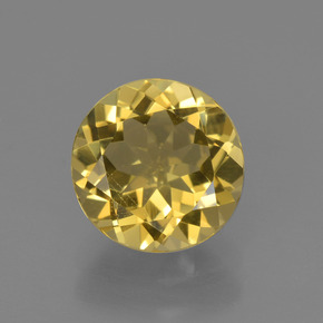 1,82 ctw natürlicher Gold Goldberyll, Rundschliff, VVS