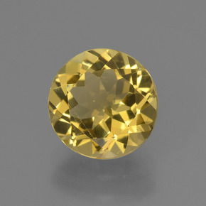 1,82 ctw natürlicher Gold Goldberyll, Rundschliff, VVS