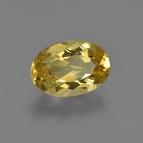 1,80 ctw natürlicher goldener Goldberyll, Oval Schliff, VVS