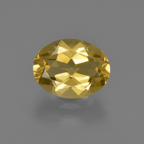 1,84 ctw natürlicher gelber Goldberyll, Oval Schliff, VVS