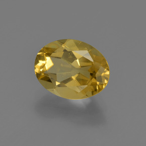 1,84 ctw natürlicher gelber Goldberyll, Oval Schliff, VVS