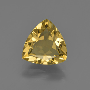1,89 ctw natürlicher Gold Goldberyll, Trillion, VVS