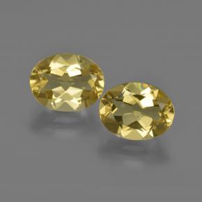 3,67 ct natürliche gelber Goldberyll-Edelsteine, Oval Schliff, VVS-VS