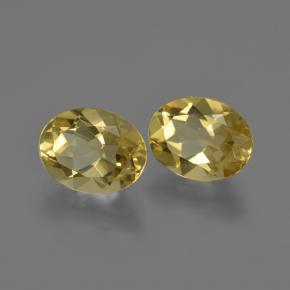 3,67 ct natürliche gelber Goldberyll-Edelsteine, Oval Schliff, VVS-VS