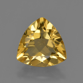 1,87 ctw natürlicher Gold Goldberyll, Trillion, VS