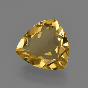 1,90 ctw natürlicher Gold Goldberyll, Trillion, VS