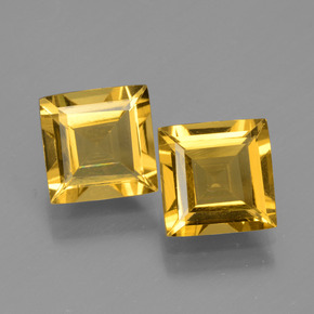  ct natürliche Gold Goldberyll-Edelsteine, Quadrat, VVS-VS