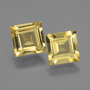  ct natürliche Gold Goldberyll-Edelsteine, Quadrat, VVS-VS