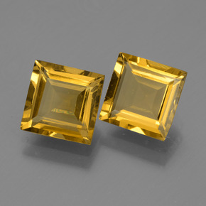 2.92 ct natürliche Tiefes Gold Goldener Beryll-Edelsteine, Quadrat, VVS-VS