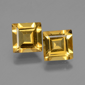 2.74 ct natürliche Golden Goldener Beryll-Edelsteine, Quadrat, VVS-VS
