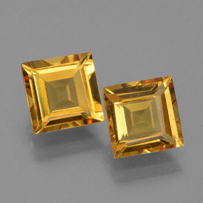 3,10 ct natürliche gelber Goldberyll-Edelsteine, Quadrat, VVS-VS
