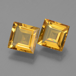 3,10 ct natürliche gelber Goldberyll-Edelsteine, Quadrat, VVS-VS