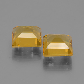 3,10 ct natürliche gelber Goldberyll-Edelsteine, Quadrat, VVS-VS
