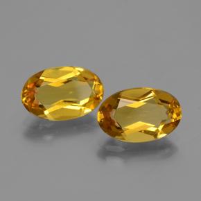 4,11 ct natürliche orangefarbener Goldberyll-Edelsteine, Oval Schliff, VVS-VS