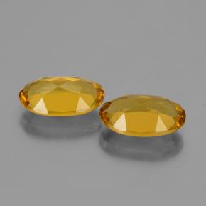 4,11 ct natürliche orangefarbener Goldberyll-Edelsteine, Oval Schliff, VVS-VS
