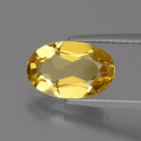 2,07 ctw natürlicher Gold Goldberyll, Oval Schliff, VVS-VS