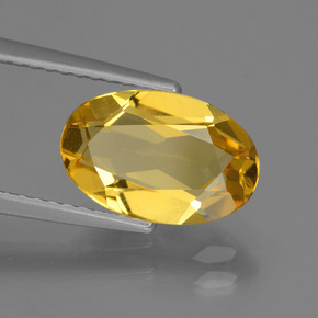 2,07 ctw natürlicher Gold Goldberyll, Oval Schliff, VVS-VS