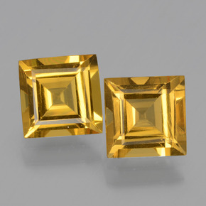 2.92 ct natürliche gelb-gold Goldener Beryll-Edelsteine, Quadrat, VVS-VS