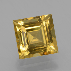 1,45 ctw natürlicher Gold Goldberyll, Quadrat, VVS-VS