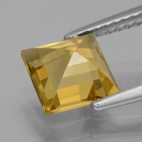 1,45 ctw natürlicher Gold Goldberyll, Quadrat, VVS-VS