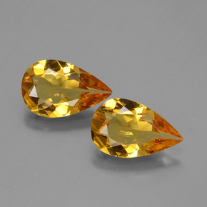 ct natürliche Gold Goldberyll-Edelsteine, Birnenform, VS