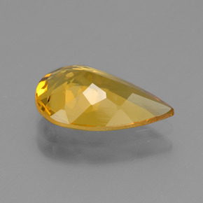 2,07 ctw natürlicher Gold Goldberyll, Birnenform, VVS-VS