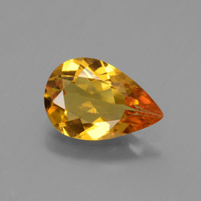 1,46 ctw natürlicher Gold Goldberyll, Birnenform, VVS