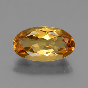 1,74 ctw natürlicher gelber Goldberyll, Oval Schliff, VS