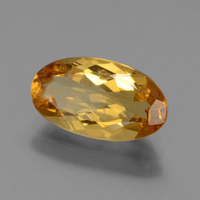 1,74 ctw natürlicher gelber Goldberyll, Oval Schliff, VS