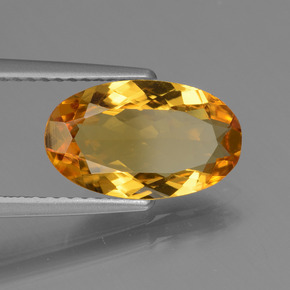 1,94 ctw natürlicher gelber Goldberyll, Oval Schliff, VVS-VS