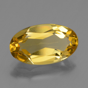 2,25 ctw natürlicher goldener Goldberyll, Oval Schliff, VVS-VS