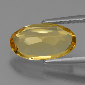 2,25 ctw natürlicher goldener Goldberyll, Oval Schliff, VVS-VS
