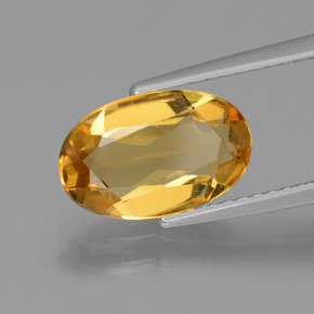 1,88 ctw natürlicher gelber Goldberyll, Oval Schliff, VVS-VS