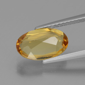 1,88 ctw natürlicher gelber Goldberyll, Oval Schliff, VVS-VS