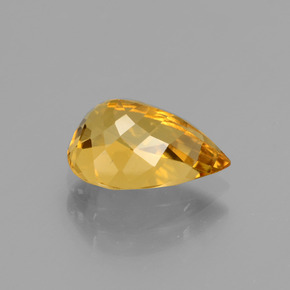 1,85 ctw natürlicher Gold Goldberyll, Birnenform, VVS