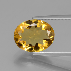 2,02 ctw natürlicher Gold Goldberyll, Oval Schliff, VVS-VS
