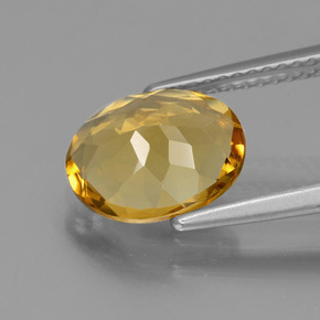2,02 ctw natürlicher Gold Goldberyll, Oval Schliff, VVS-VS