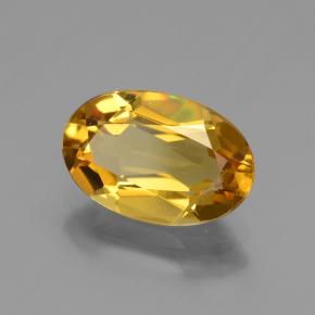 2,29 ctw natürlicher goldener Goldberyll, Oval Schliff, VVS-VS
