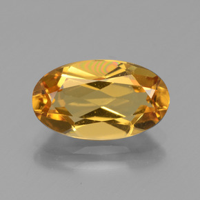 2,50 ctw natürlicher Gold Goldberyll, Oval Schliff, VVS-VS
