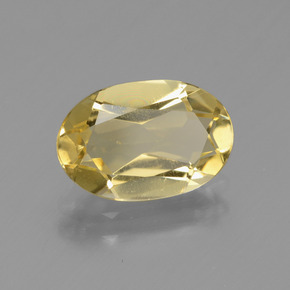 1,97 ctw natürlicher gelber Goldberyll, Oval Schliff, VVS-VS