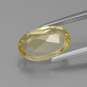 1,97 ctw natürlicher gelber Goldberyll, Oval Schliff, VVS-VS
