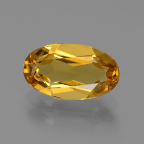 2,26 ctw natürlicher orangefarbener Goldberyll, Oval Schliff, VVS-VS