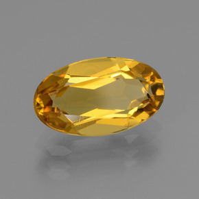 2,26 ctw natürlicher orangefarbener Goldberyll, Oval Schliff, VVS-VS