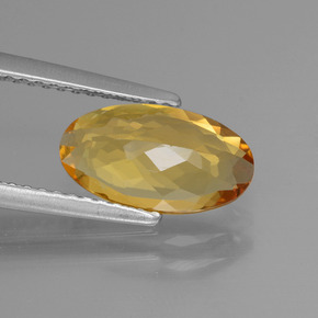 1,42 ctw natürlicher gelber Goldberyll, Oval Schliff, VVS-VS