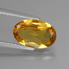 1,73 ctw natürlicher gelber Goldberyll, Oval Schliff, VVS-VS